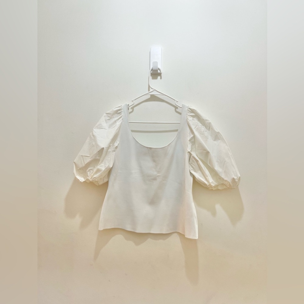 Theory Blouse with Puffy Sleeves